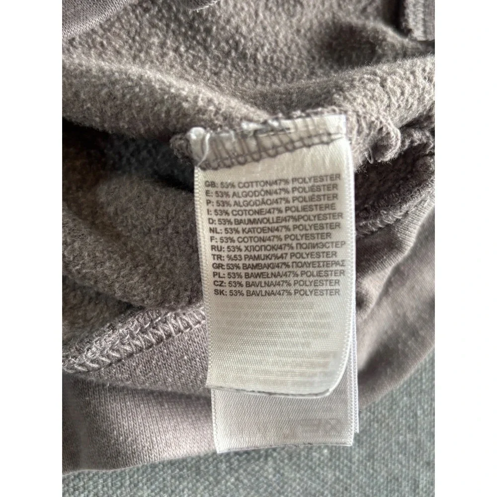The North Face Mens Box Logo Hoodie Gray Never Stop Exploring Small S